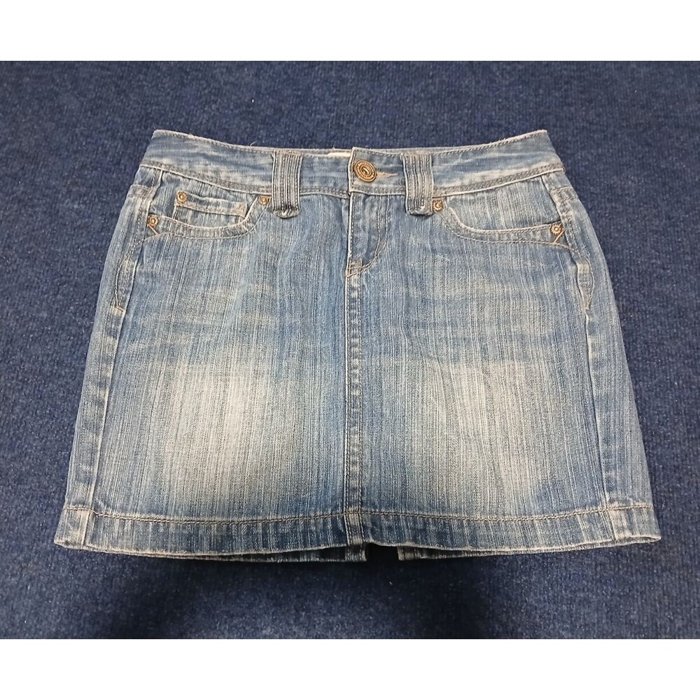 Aeropostale Mini  Distressed Jean Skirt 3/4